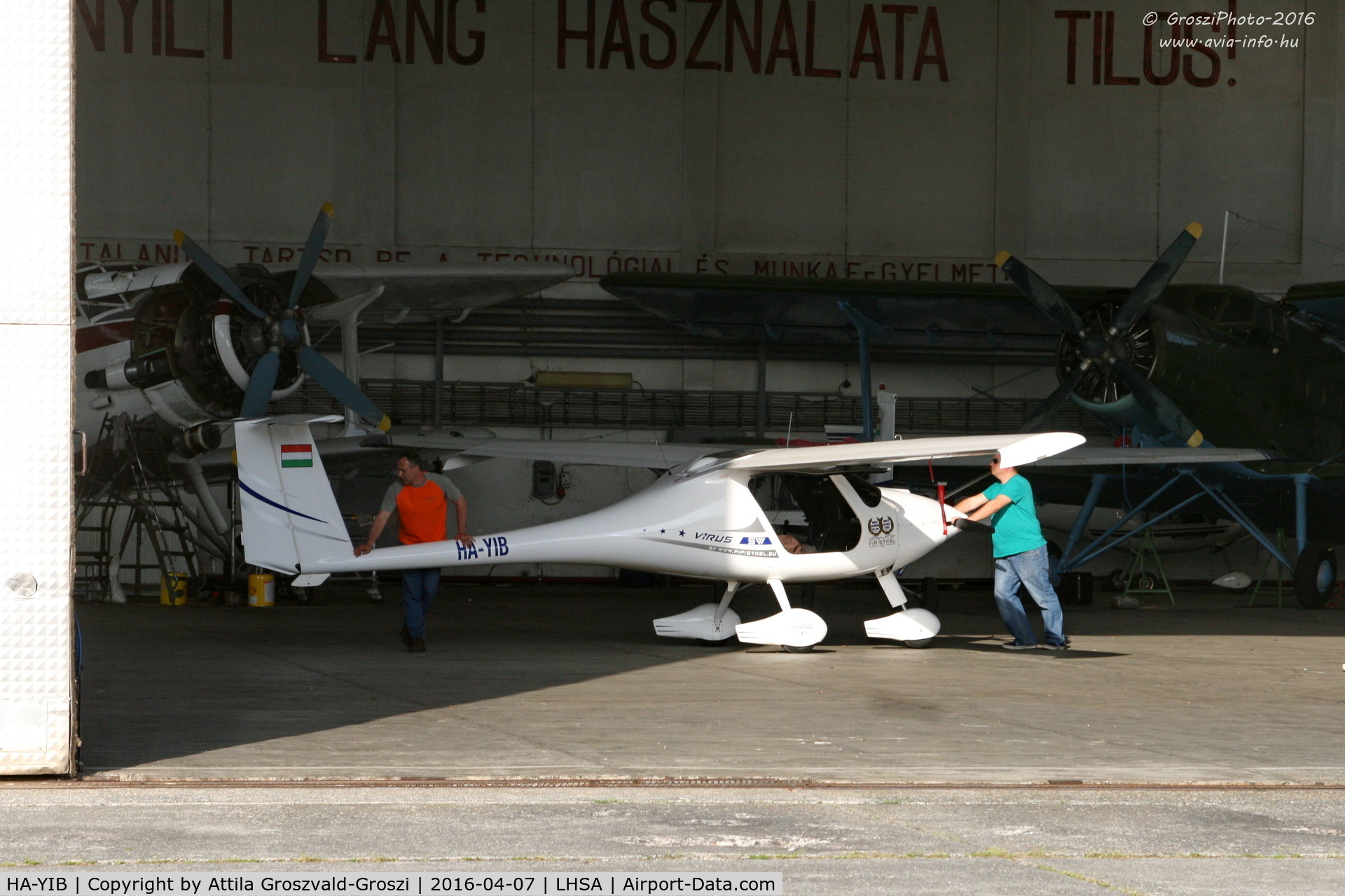 HA-YIB, 2016 Pipistrel Virus SW 100 C/N 749 SWN 100, LHSA - Szentkirályszabadja Airport, Hungary