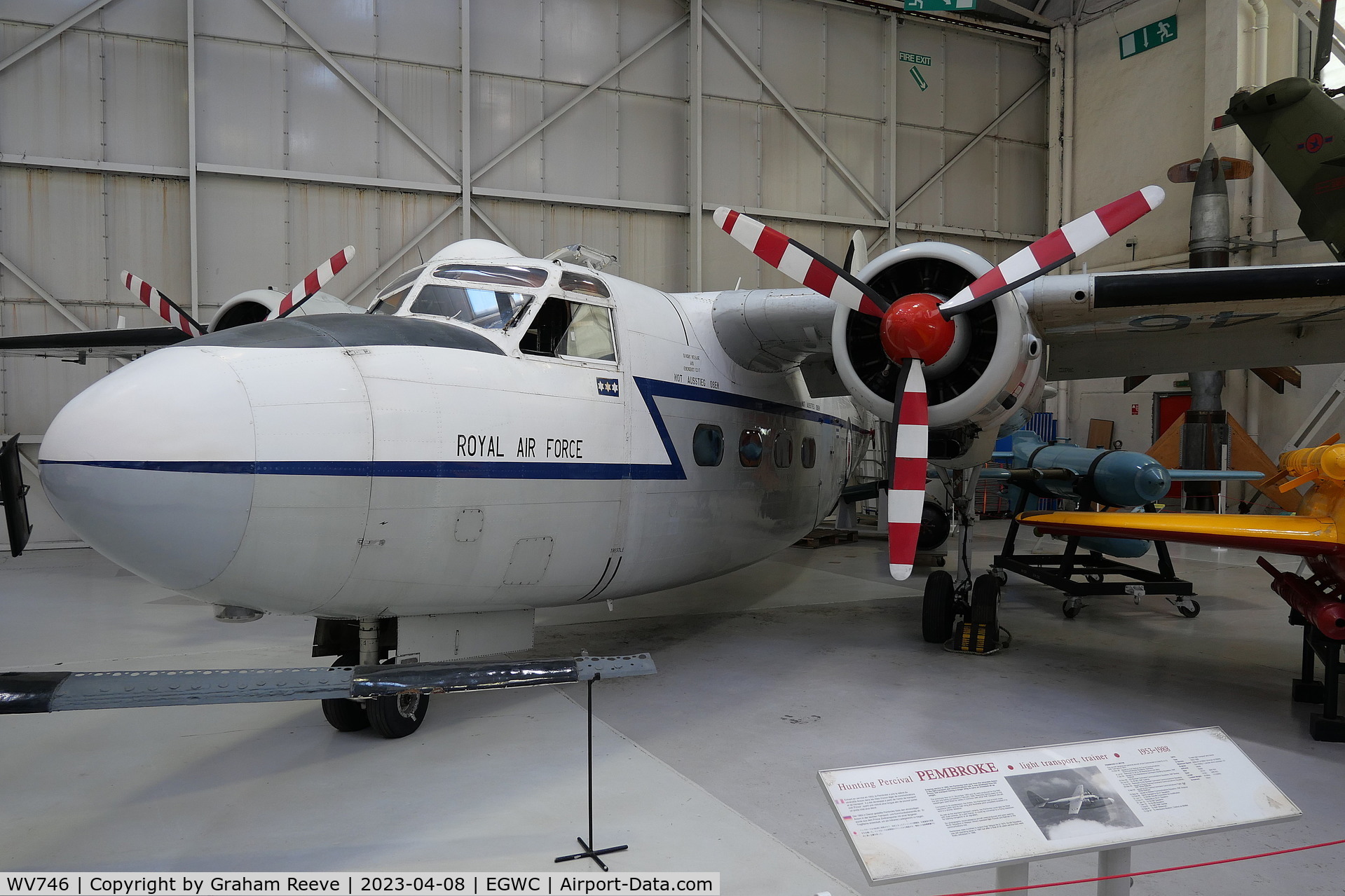 WV746, Hunting Percival P-66 Pembroke C1 C/N PAC/66/53, On display at the RAF Museum, Cosford.