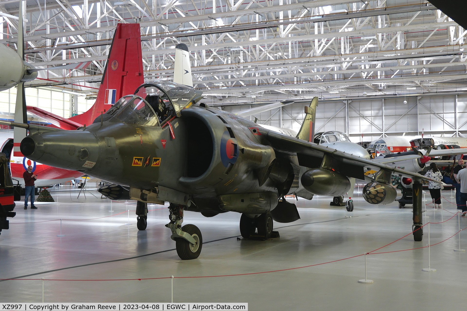 XZ997, British Aerospace Harrier GR.3 C/N 712220, On display at the RAF Museum, Cosford.