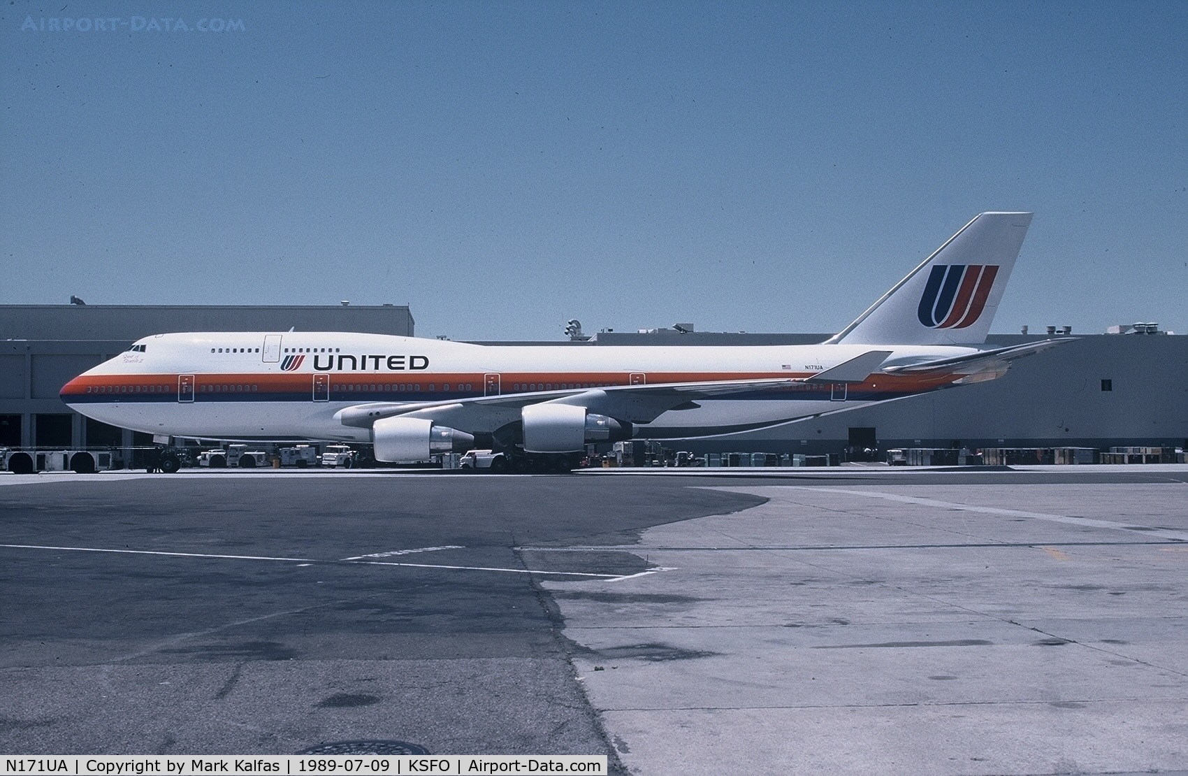 N171UA, 1989 Boeing 747-422 C/N 24322, United Airlines Boeing 747-422, N717UA 