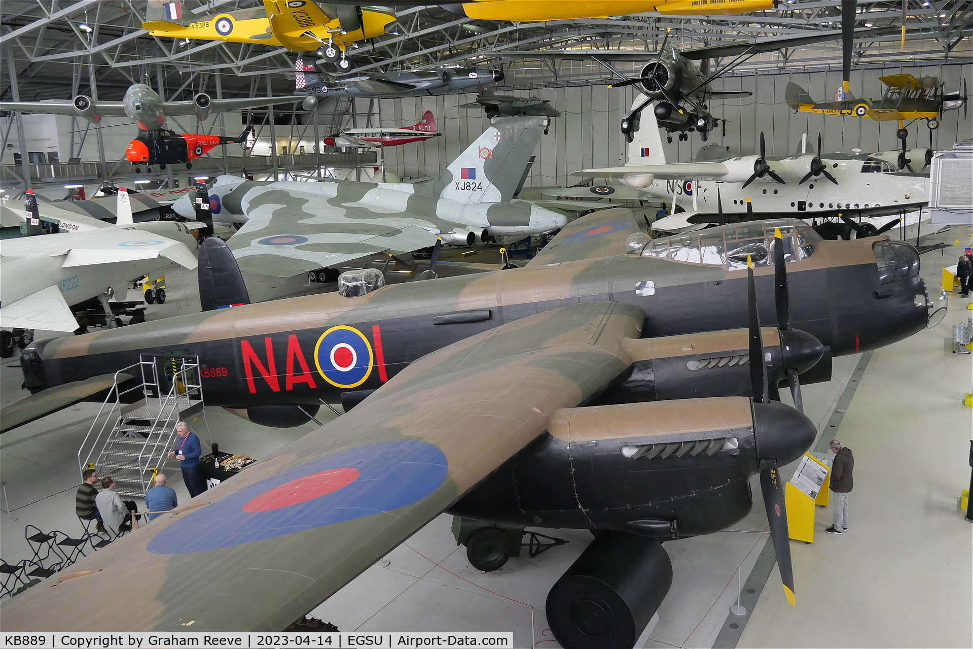 KB889, Avro 683 Lancaster B10 C/N KB889, On display at IWM Duxford.