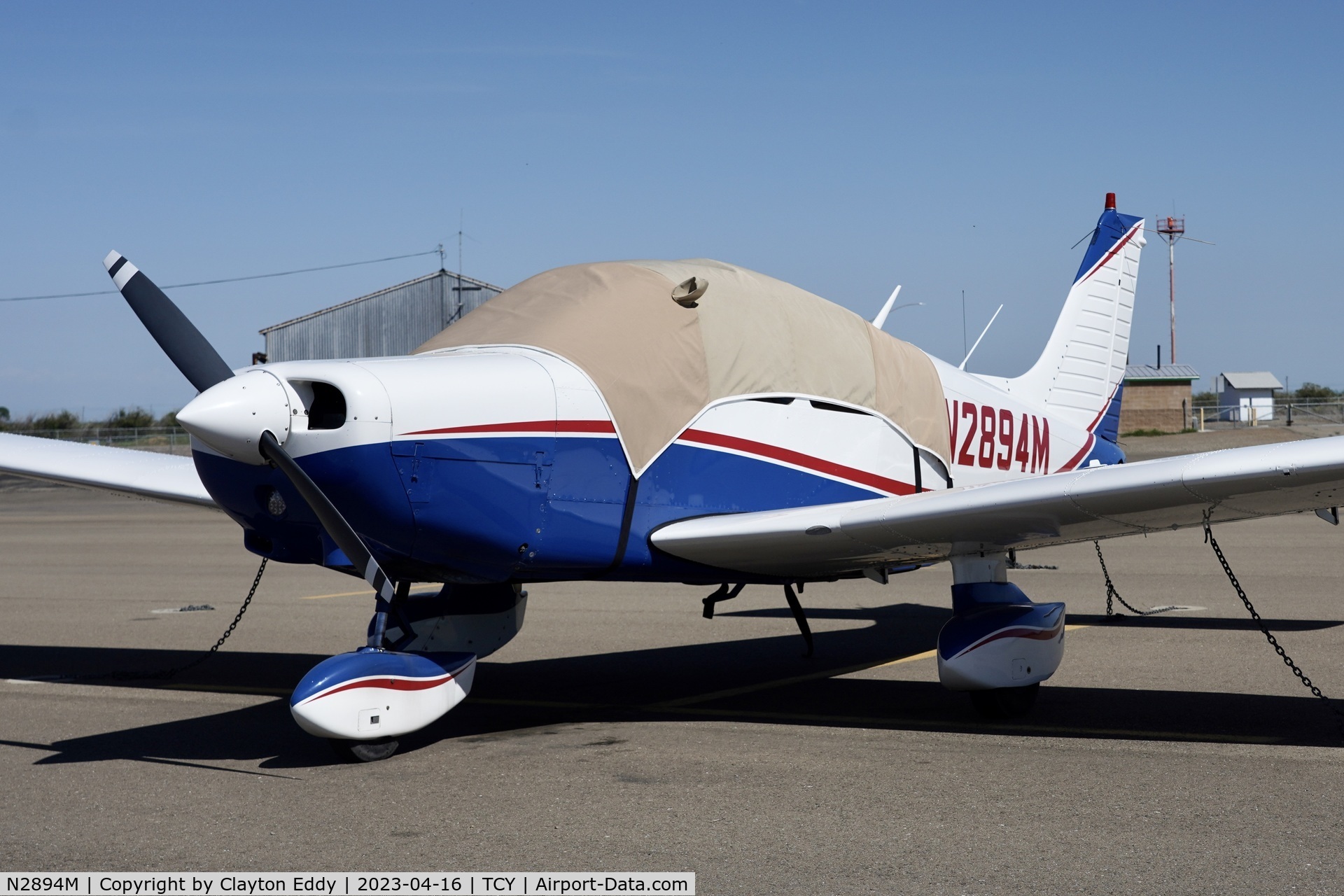 N2894M, 1977 Piper PA-28-161 C/N 28-7816322, Tracy airport in California 2023.