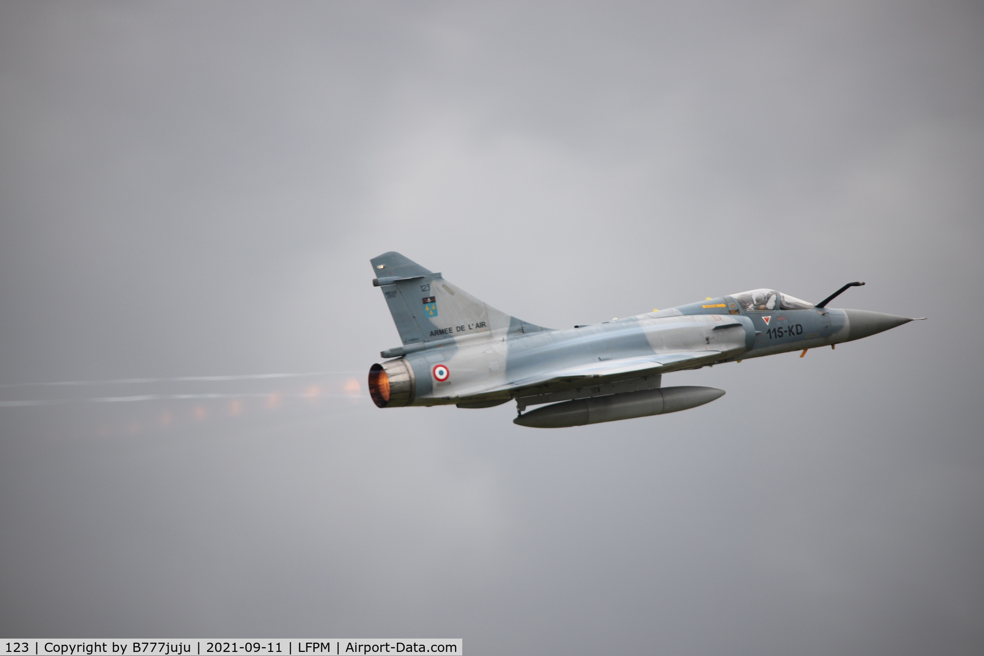 123, Dassault Mirage 2000C C/N 414, during Paris Air Legende 2021