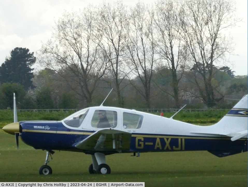 G-AXJI, 1969 Beagle B-121 Pup Series 2 (Pup 150) C/N B121-090, Taxiing for take off at Goodwood, W Sussex