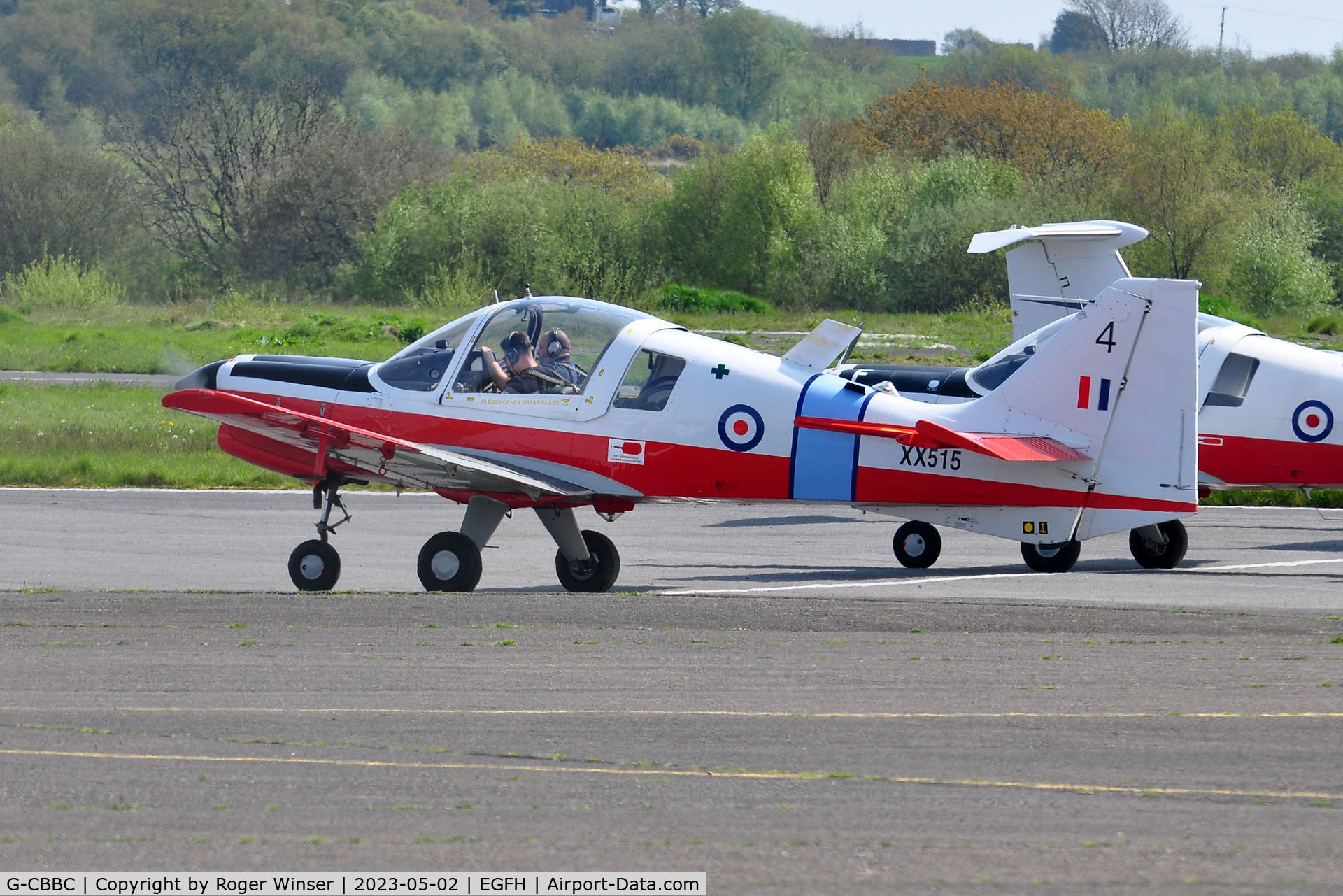 G-CBBC, 1973 Scottish Aviation Bulldog T.1 C/N BH120/201, Visiting Bulldog.