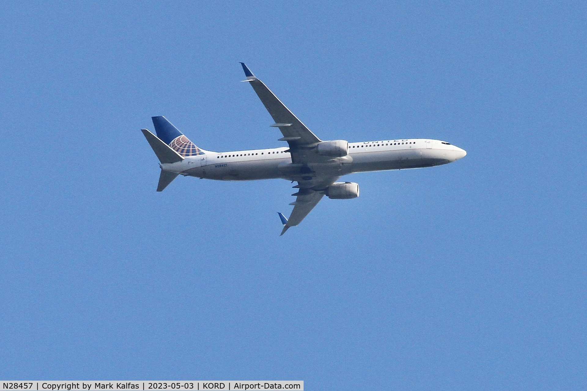 N28457, 2012 Boeing 737-924/ER C/N 41744, United Airlines Boeing 737-924/ER, N28457 arriving at ORD from FLL