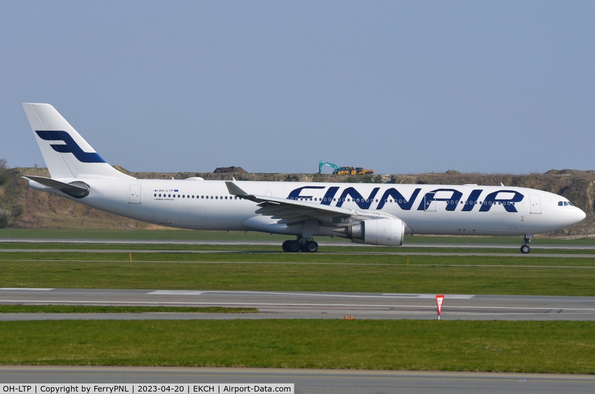 OH-LTP, 2009 Airbus A330-302X C/N 1023, Finnair A333 departing for Helsinki after arriving from Doha.
