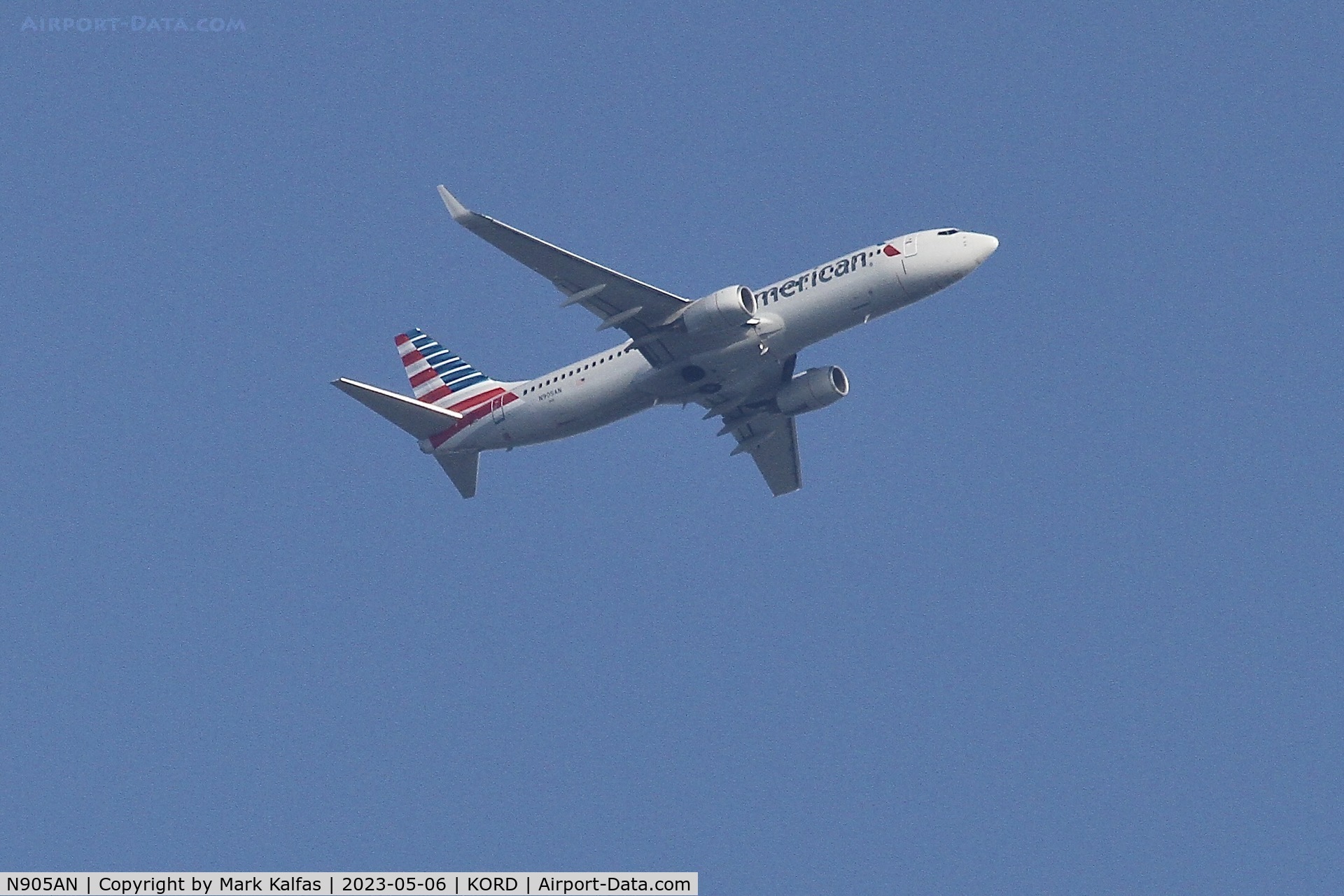 N905AN, 1999 Boeing 737-823 C/N 29507, American Boeing 737-823, N905AN, AA1424 arriving at ORD from FLL