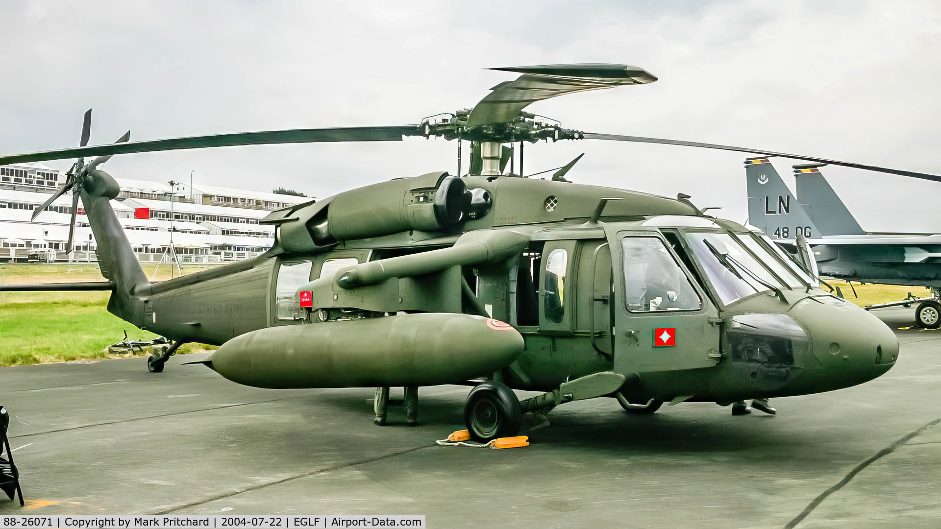 88-26071, 1988 Sikorsky UH-60A Black Hawk C/N 70-1291, Shot at Farnborough 2004