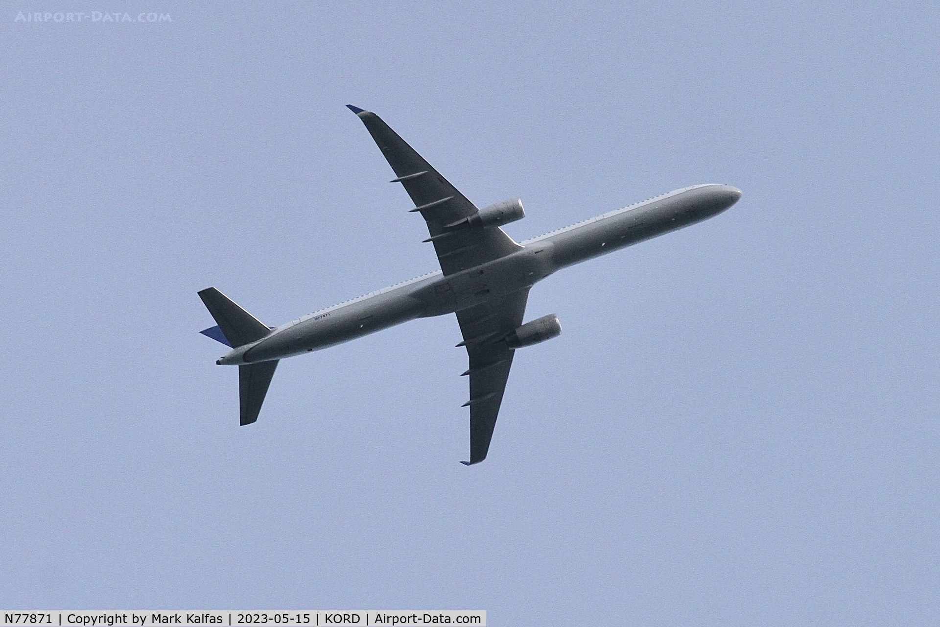 N77871, 2003 Boeing 757-33N C/N 33526, United Airlines Boeing 757-33N, operating as UA2649 from ORD to LAX