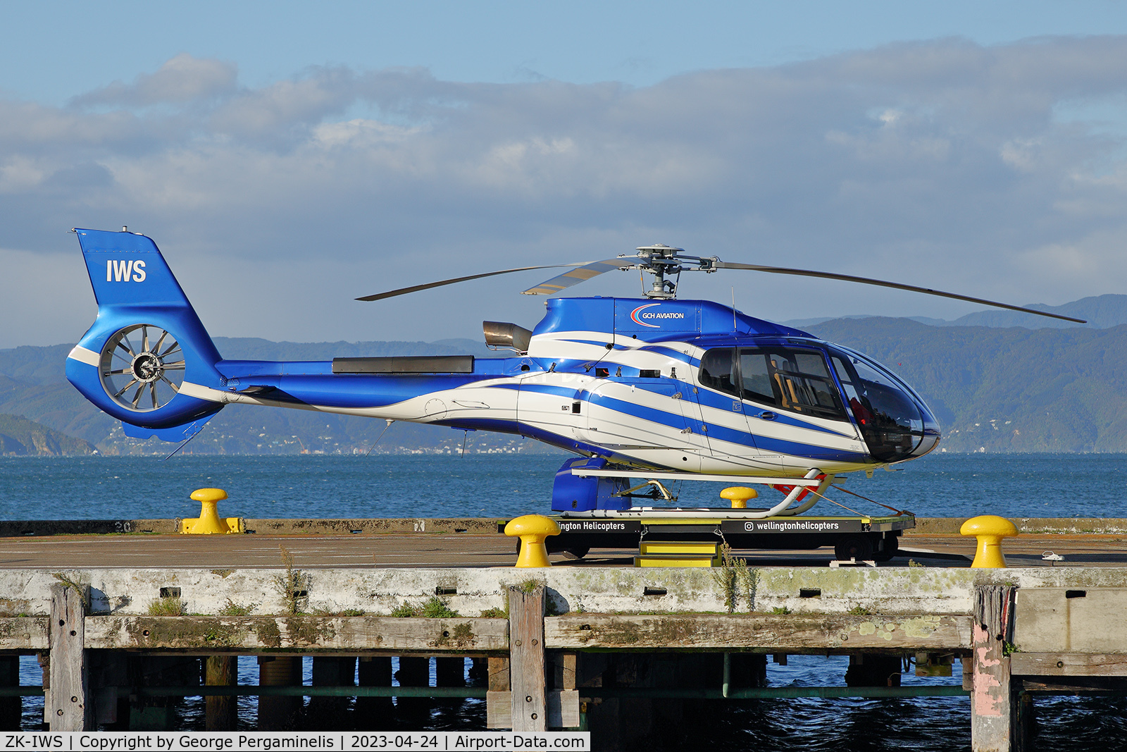 ZK-IWS, 2006 Eurocopter EC-130B-4 (AS-350B-4) C/N 4041, Wellington city heliport.