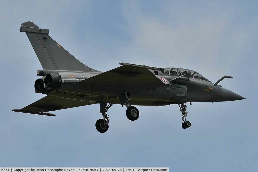 B361, 2023 DASSAULT RAFALE B F3-R C/N 361, France Air Force (new Rafale F3-R)