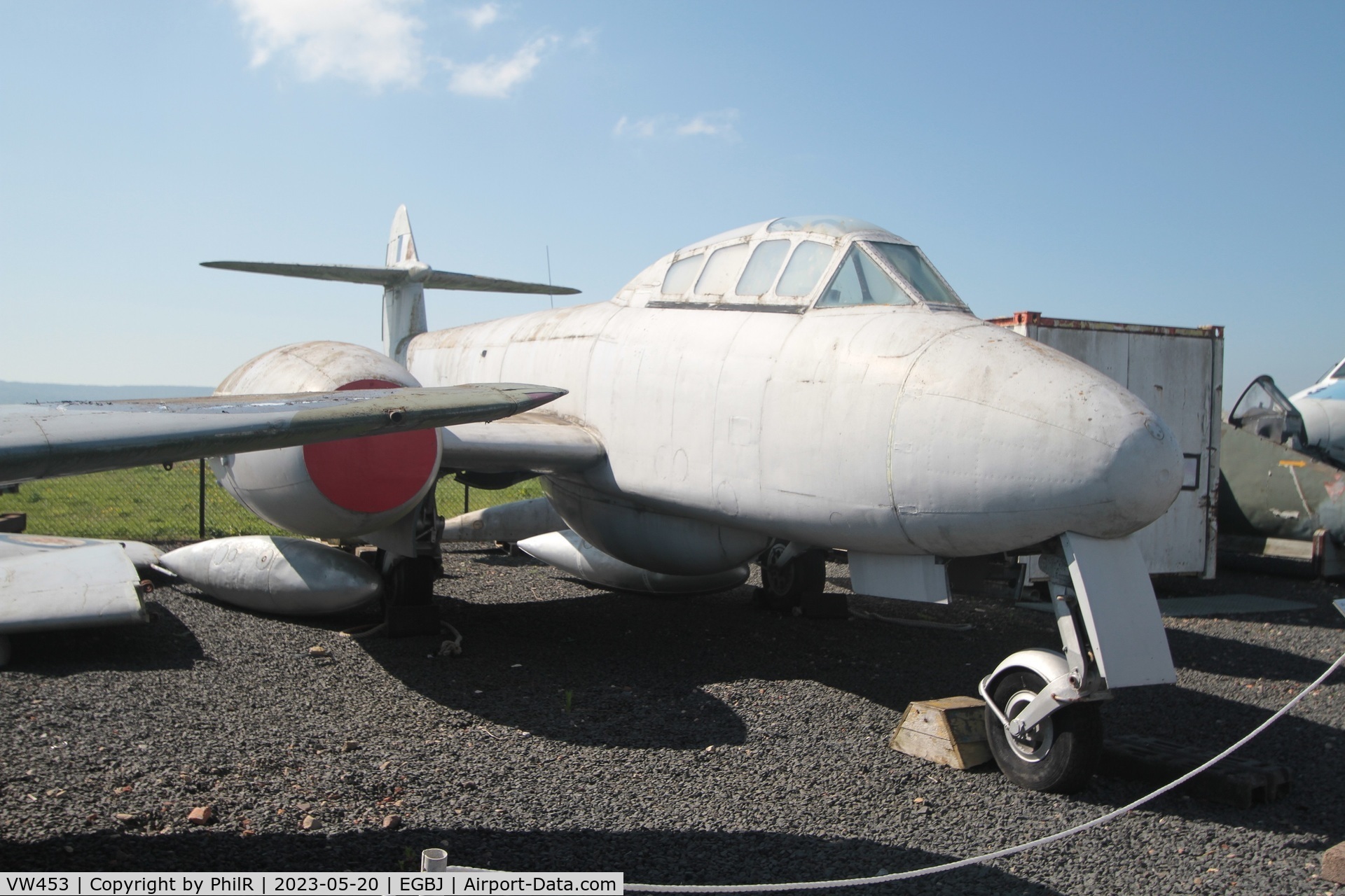 VW453, 1949 Gloster Meteor T7 C/N Not found  VW453, VW453 1949 Gloster Meteor T7 Jet Age Museum Staverton