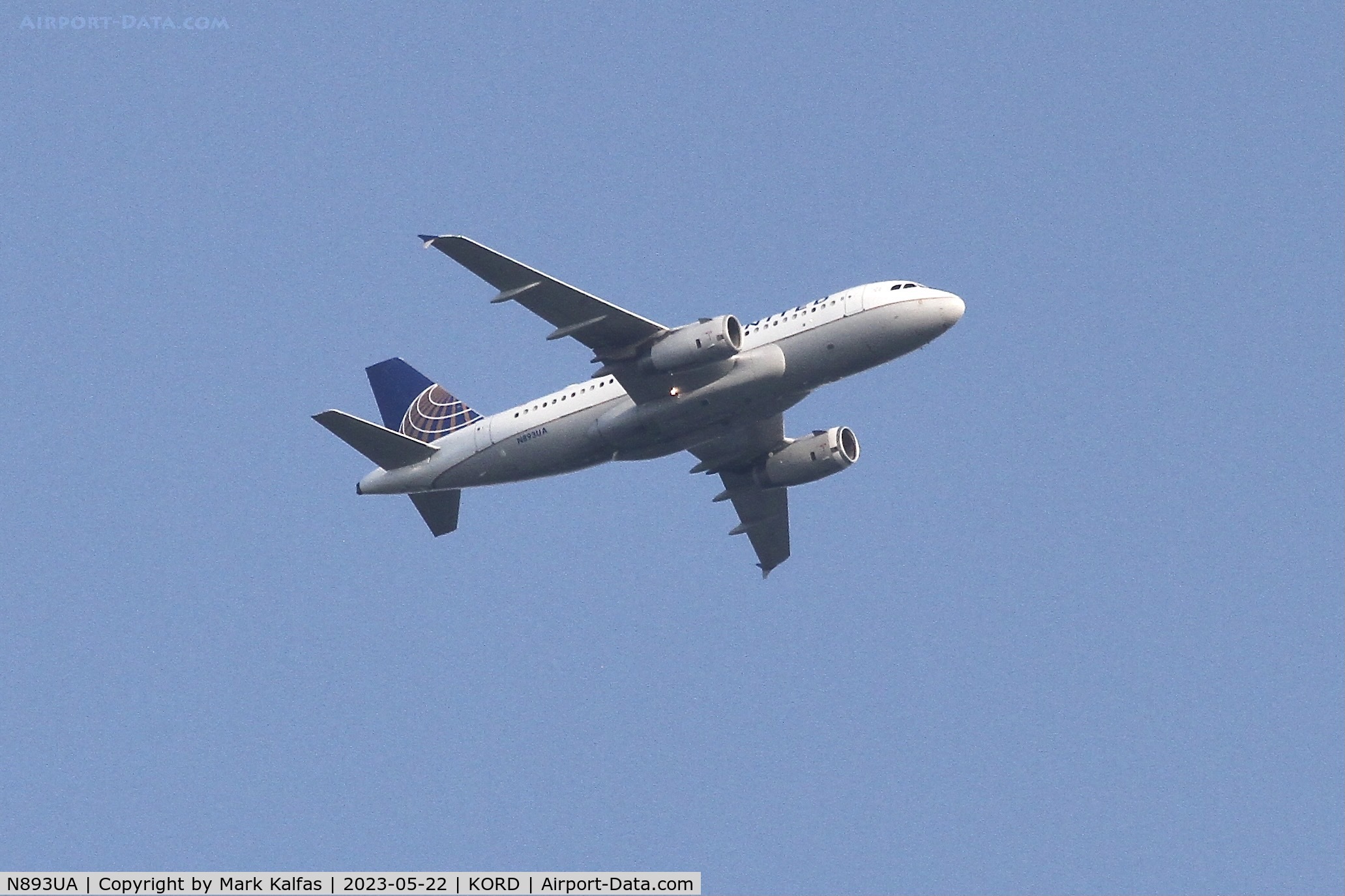 N893UA, 2006 Airbus A319-132 C/N 2948, United Airlines A319 N893UA UA2227 RDU-ORD