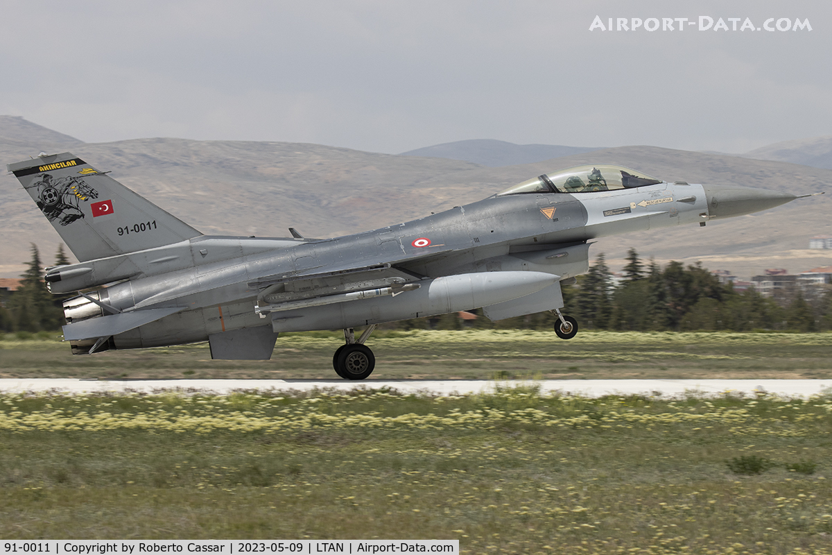 91-0011, TAI (Turkish Aerospace Industries) F-16C Fighting Falcon C/N 4R-91, Anatolian Eagle 2023