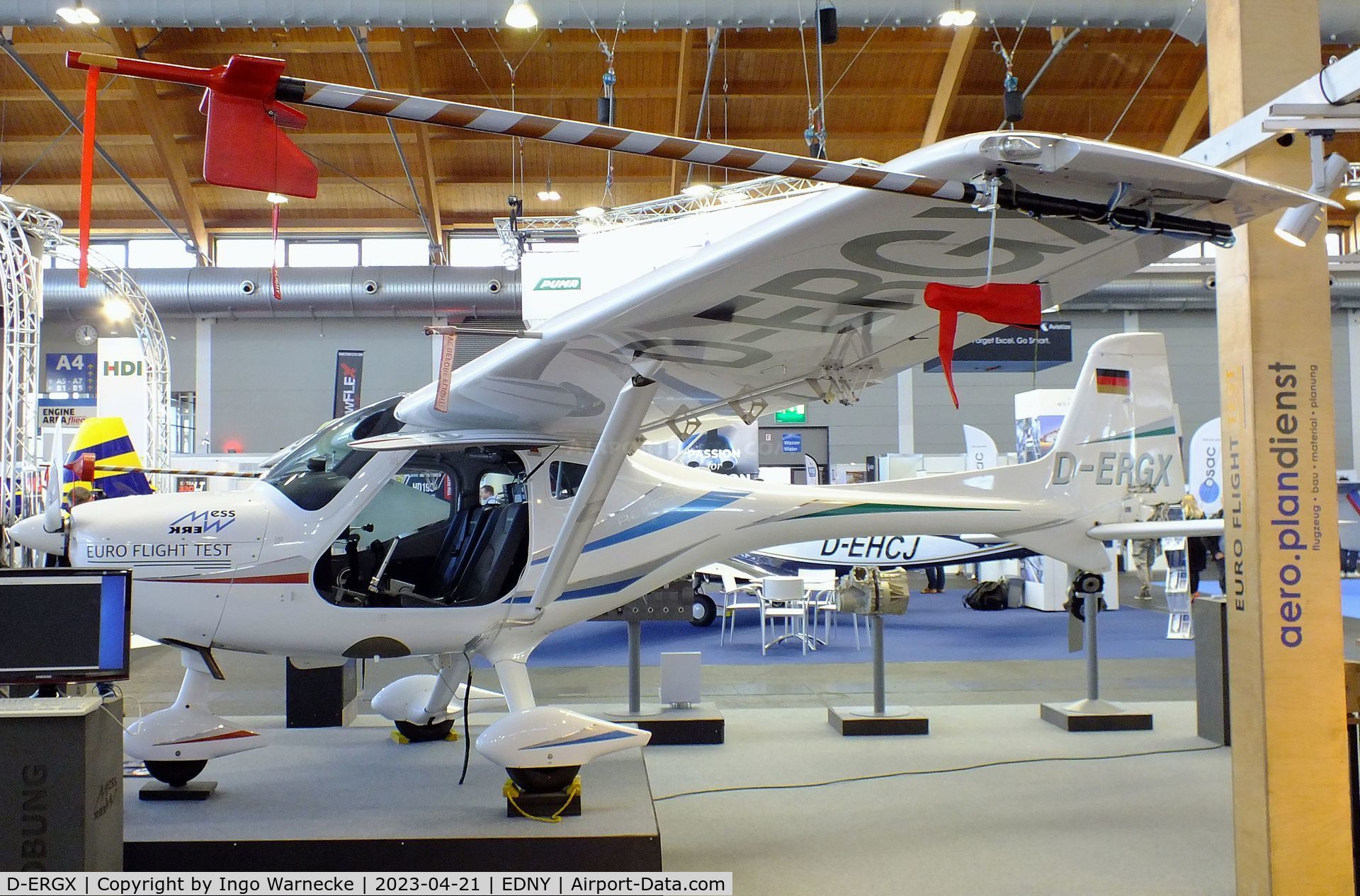 D-ERGX, 2012 Remos GX C/N 418, Remos GX with underwing sensor-pod at the AERO 2023, Friedrichshafen