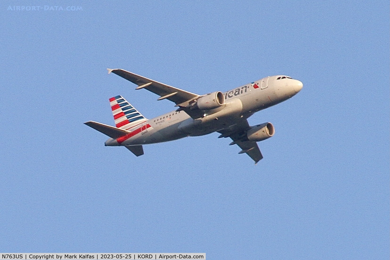 N763US, 2000 Airbus A319-112 C/N 1360, American Airlines Airbus A319-112, N763US AA636 DCA-ORD