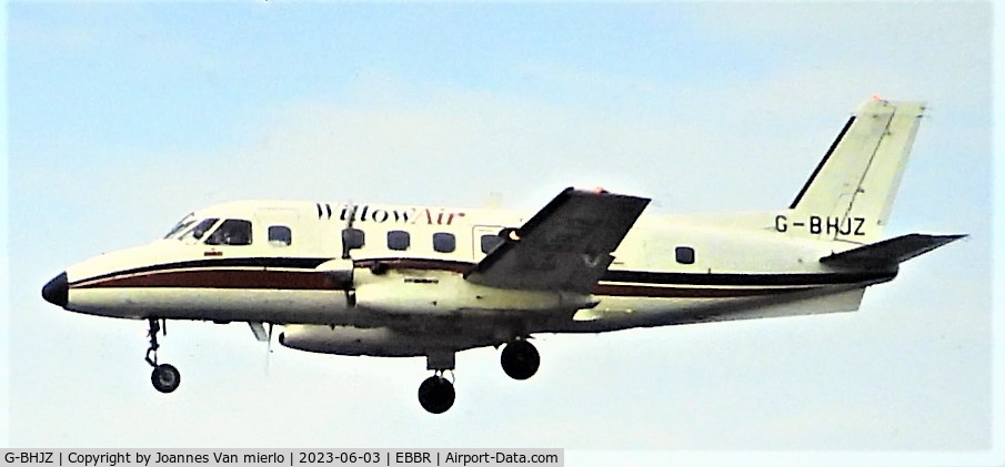 G-BHJZ, 1980 Embraer EMB-110P2 Bandeirante C/N 110270, Slide scan