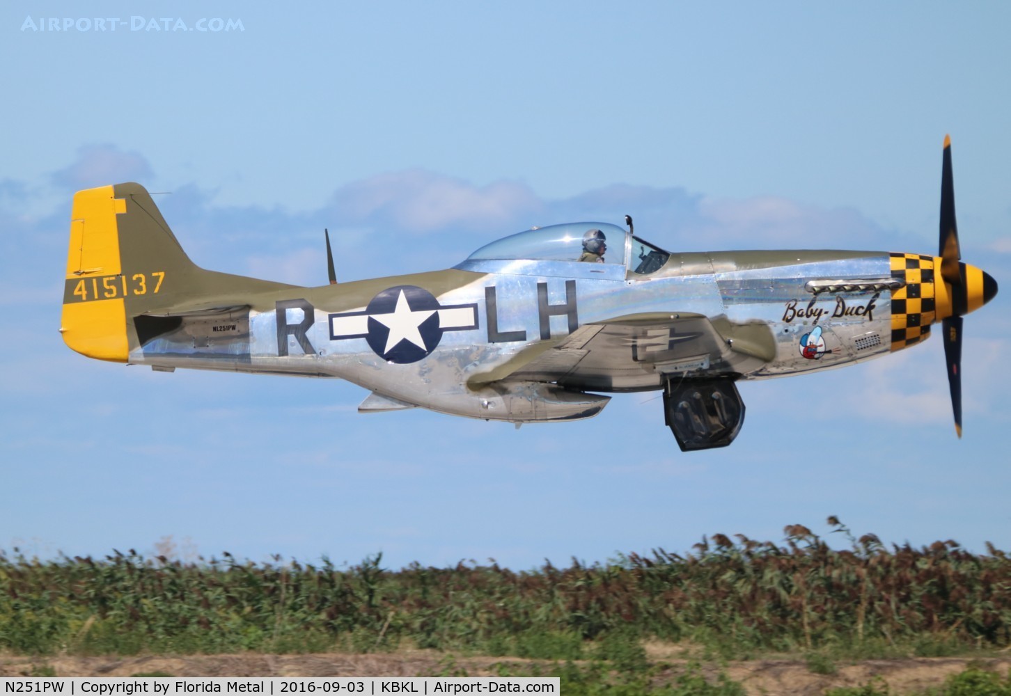 N251PW, 1944 North American P-51D Mustang C/N 122-31945, P-51D Baby Duck zx