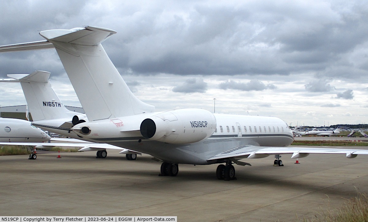 N519CP, 2006 Bombardier BD-700-1A10 Global Express C/N 9200, At Luton Airport