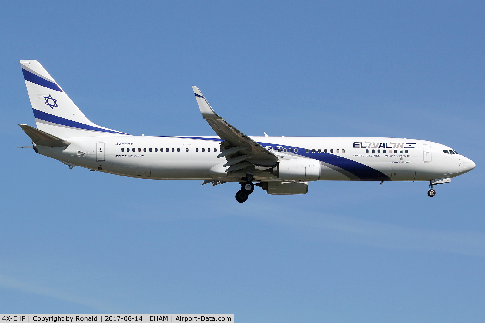 4X-EHF, 2016 Boeing 737-958/ER C/N 41557, at spl