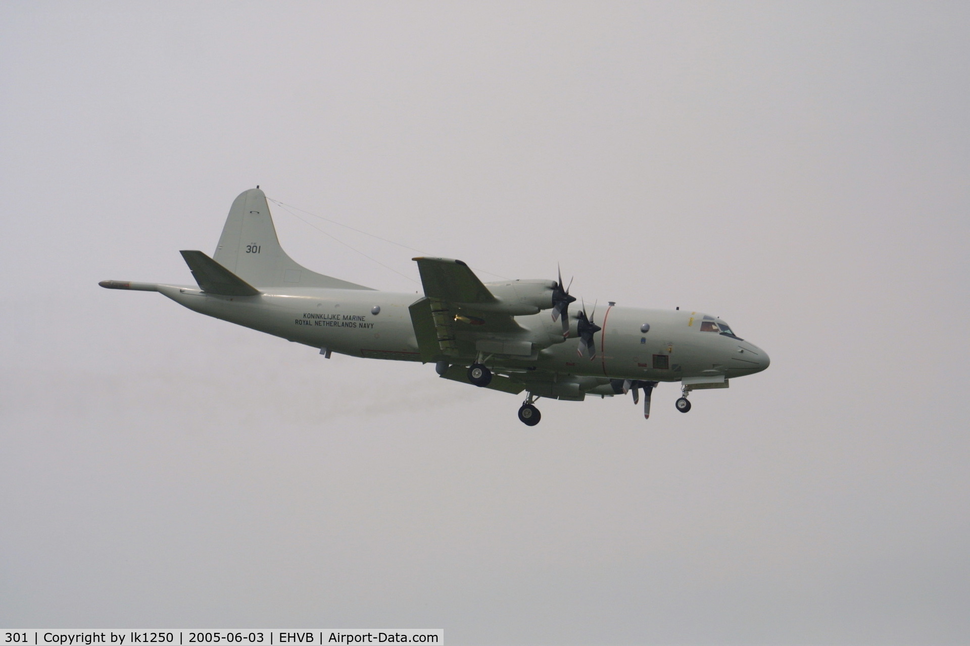 301, Lockheed P-3C-II Orion C/N 285E-5737, This Orion makes its last approaches to MVK Valkenburg before it went to Germany