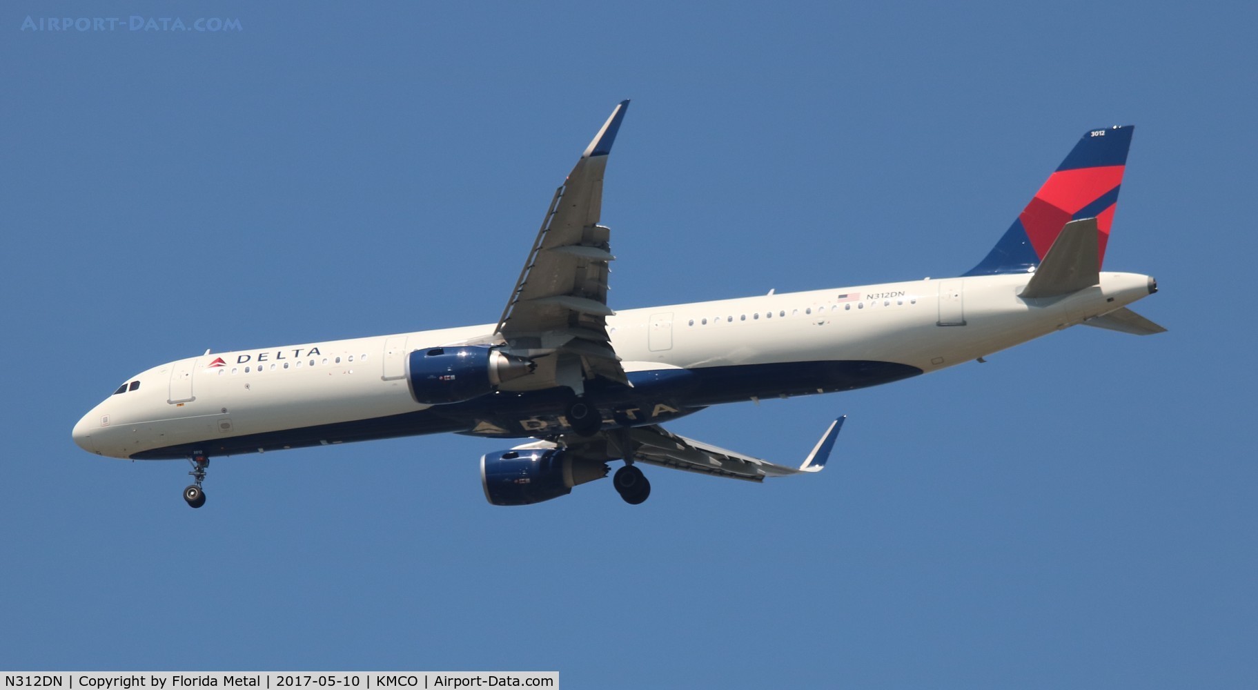 N312DN, 2016 Airbus A321-211 C/N 7364, DAL A321 zx MSP-MCO
