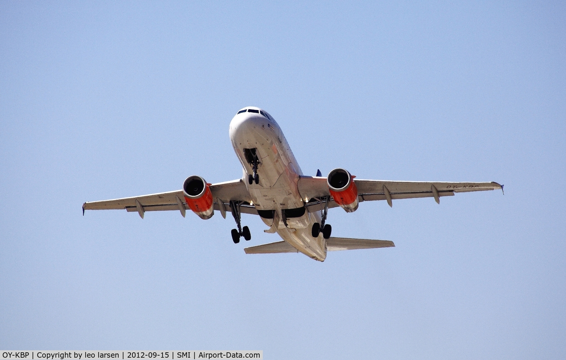OY-KBP, 2006 Airbus A319-132 C/N 2888, Samos 15.9.2012