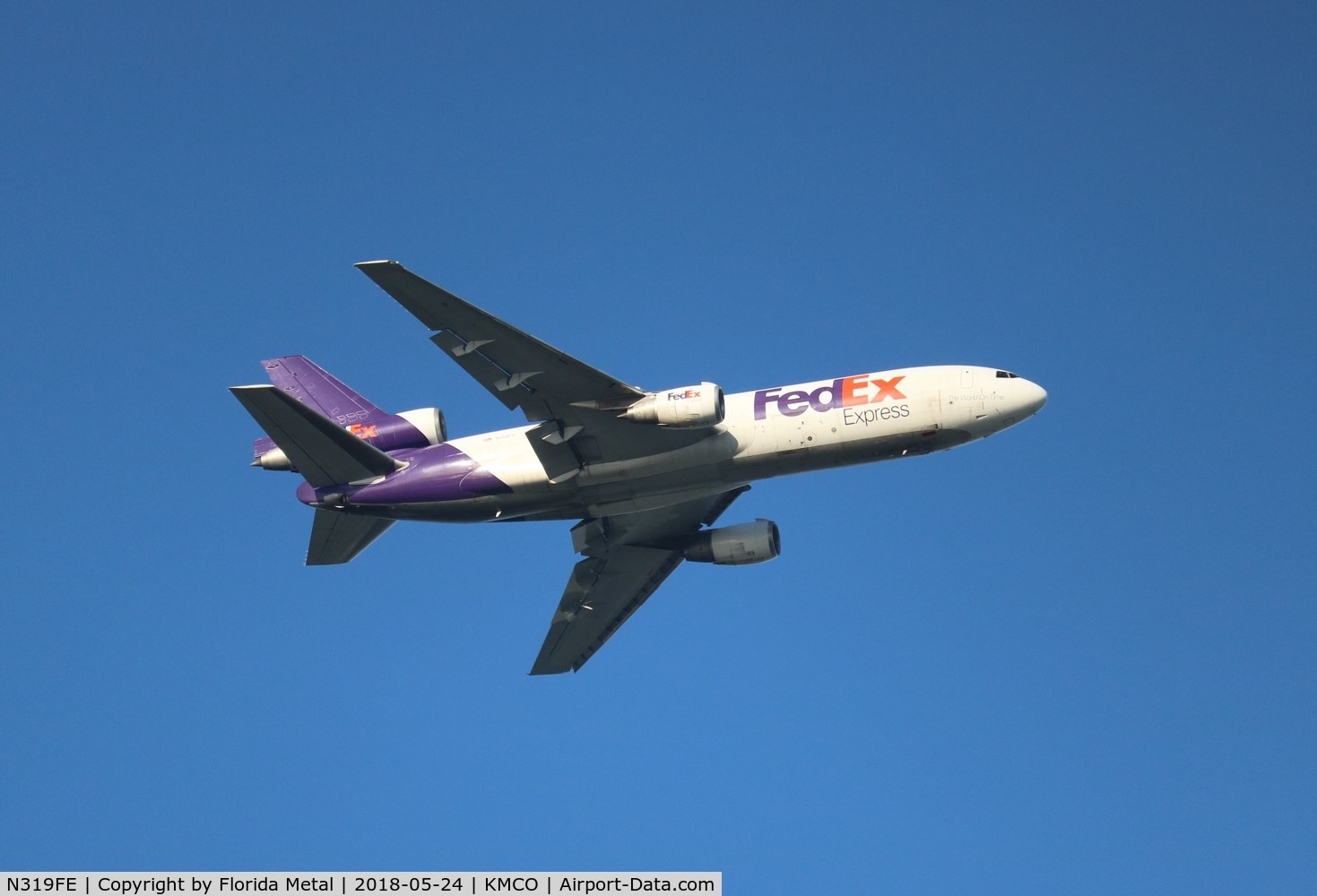 N319FE, 1980 McDonnell Douglas DC-10-30F C/N 47820, FedEx MD-10-30F zx MCO-IND