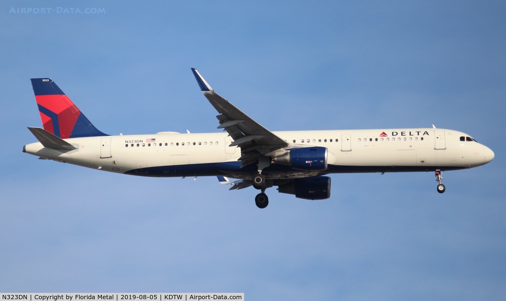 N323DN, 2017 Airbus A321-211 C/N 7672, DAL A321 zx DCA-DTW