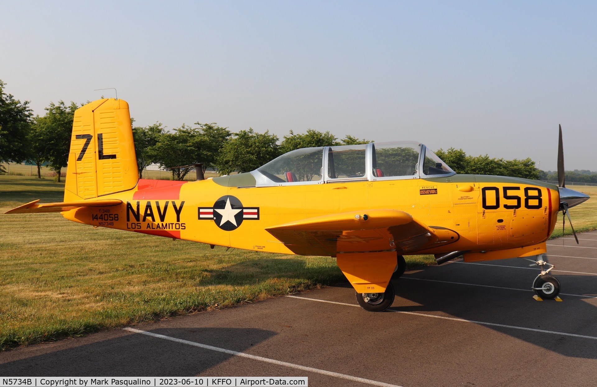 N5734B, 1956 Beech D-45 Mentor C/N BG-365, Beech T-34B