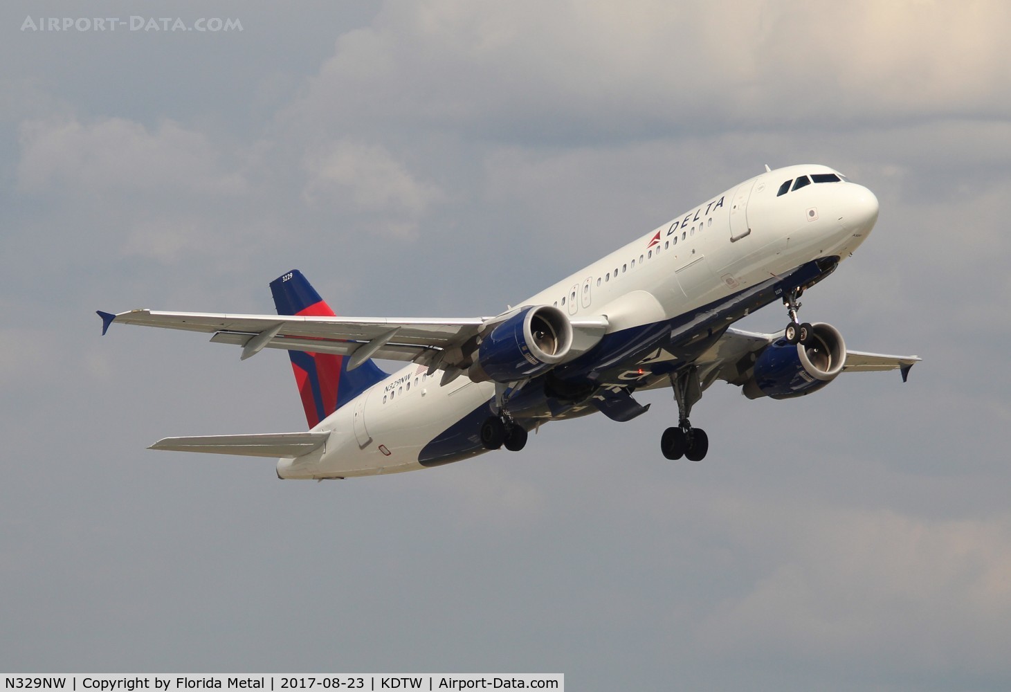 N329NW, 1992 Airbus A320-211 C/N 306, DAL A320 zx DTW-DCA