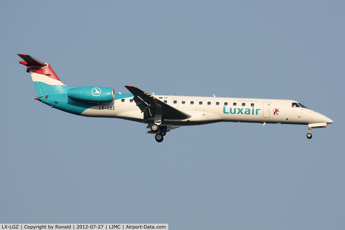 LX-LGZ, 2000 Embraer EMB-145LU (ERJ-145LU) C/N 145258, at mxp