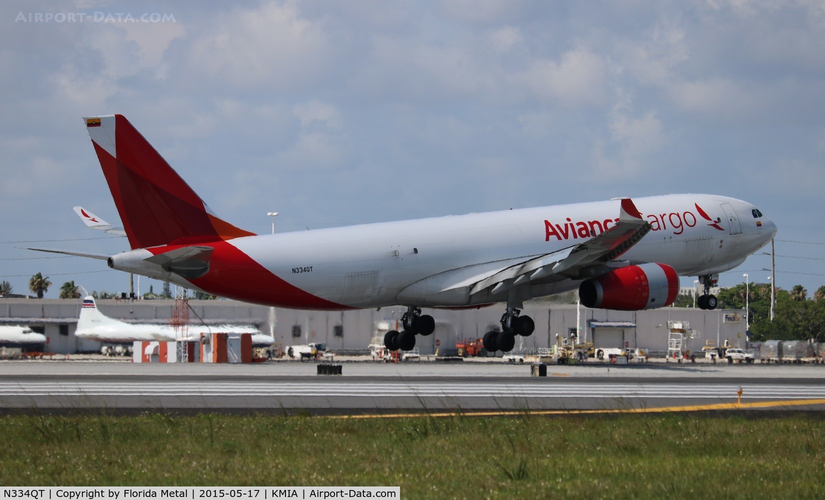 N334QT, 2013 Airbus A330-243F C/N 1448, AVA Cargo A332F zx GUA-MIA