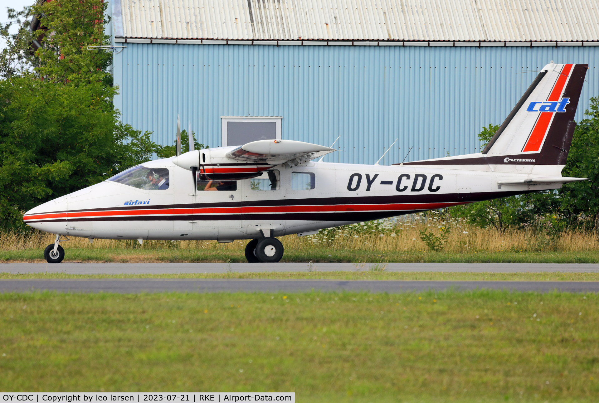 OY-CDC, 1980 Partenavia P-68C C/N 211, Roakilde 21.7.2023