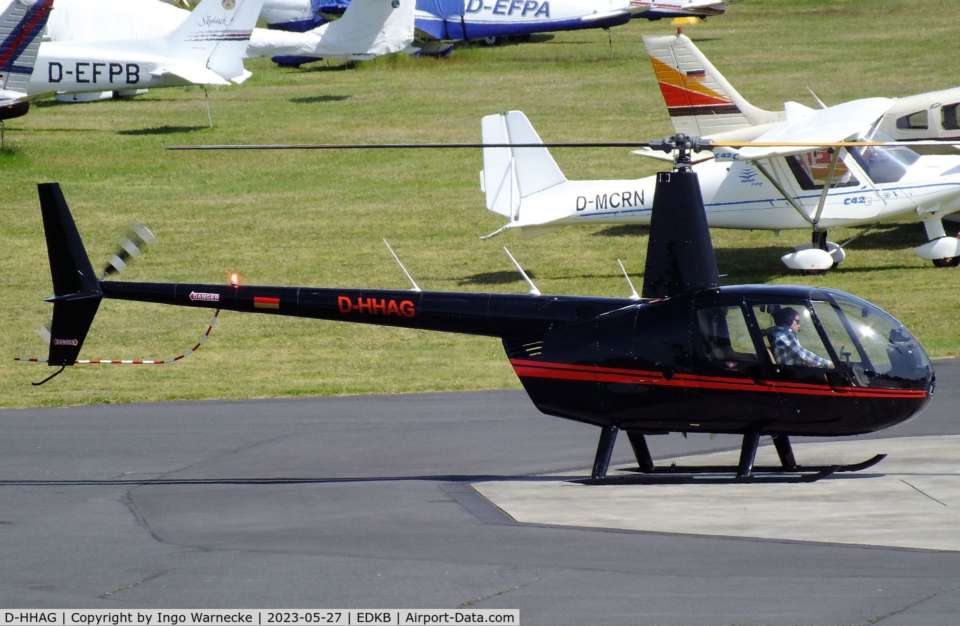 D-HHAG, Robinson R44 Raven C/N 0852, Robinson R44 Raven at Bonn-Hangelar airfield '2305