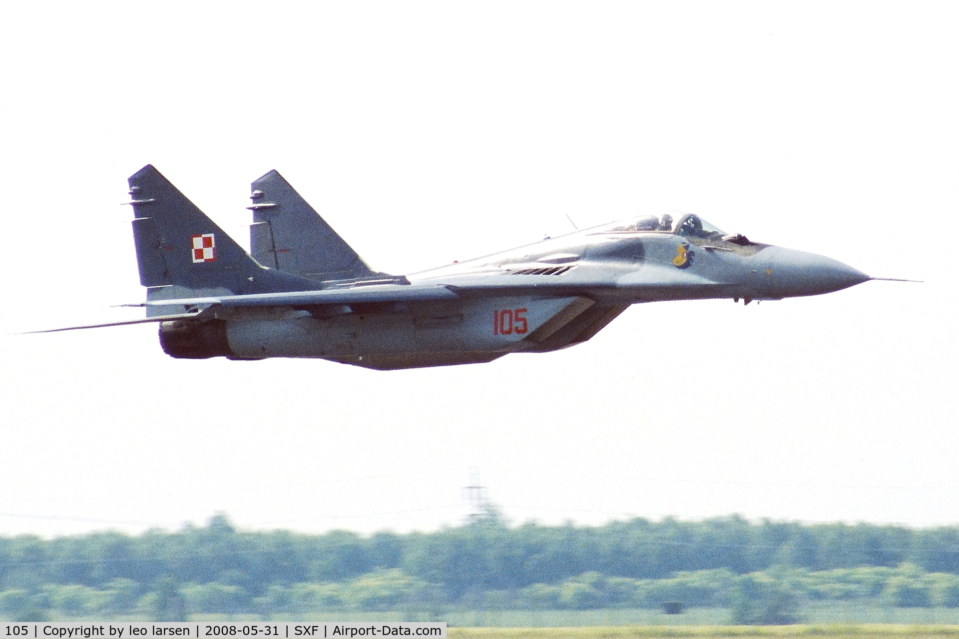 105, Mikoyan-Gurevich MiG-29A C/N 2960535105, Berlin Air Show 31.5.2008