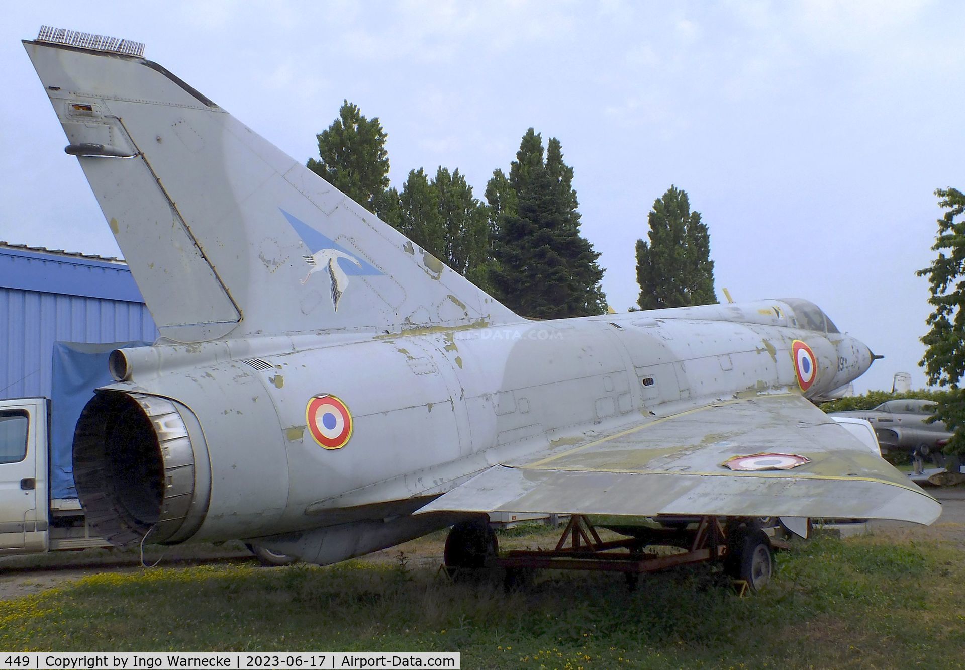 449, 1965 Dassault Mirage IIIE C/N 449, Dassault Mirage III E at the Musee de l'Epopee de l'Industrie et de l'Aeronautique, Albert