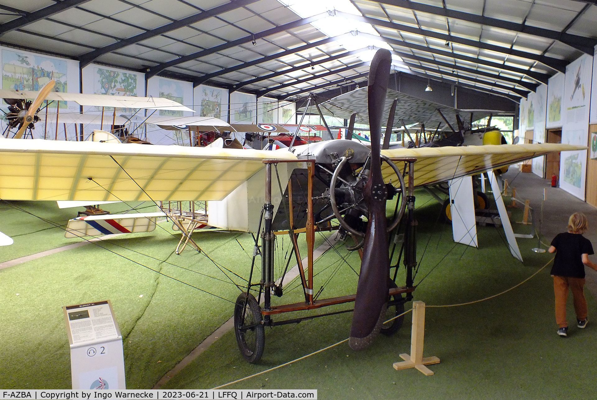 F-AZBA, Bleriot XI Replica C/N 1, Bleriot XI replica at the Musee Volant Salis/Aero Vintage Academy, Cerny