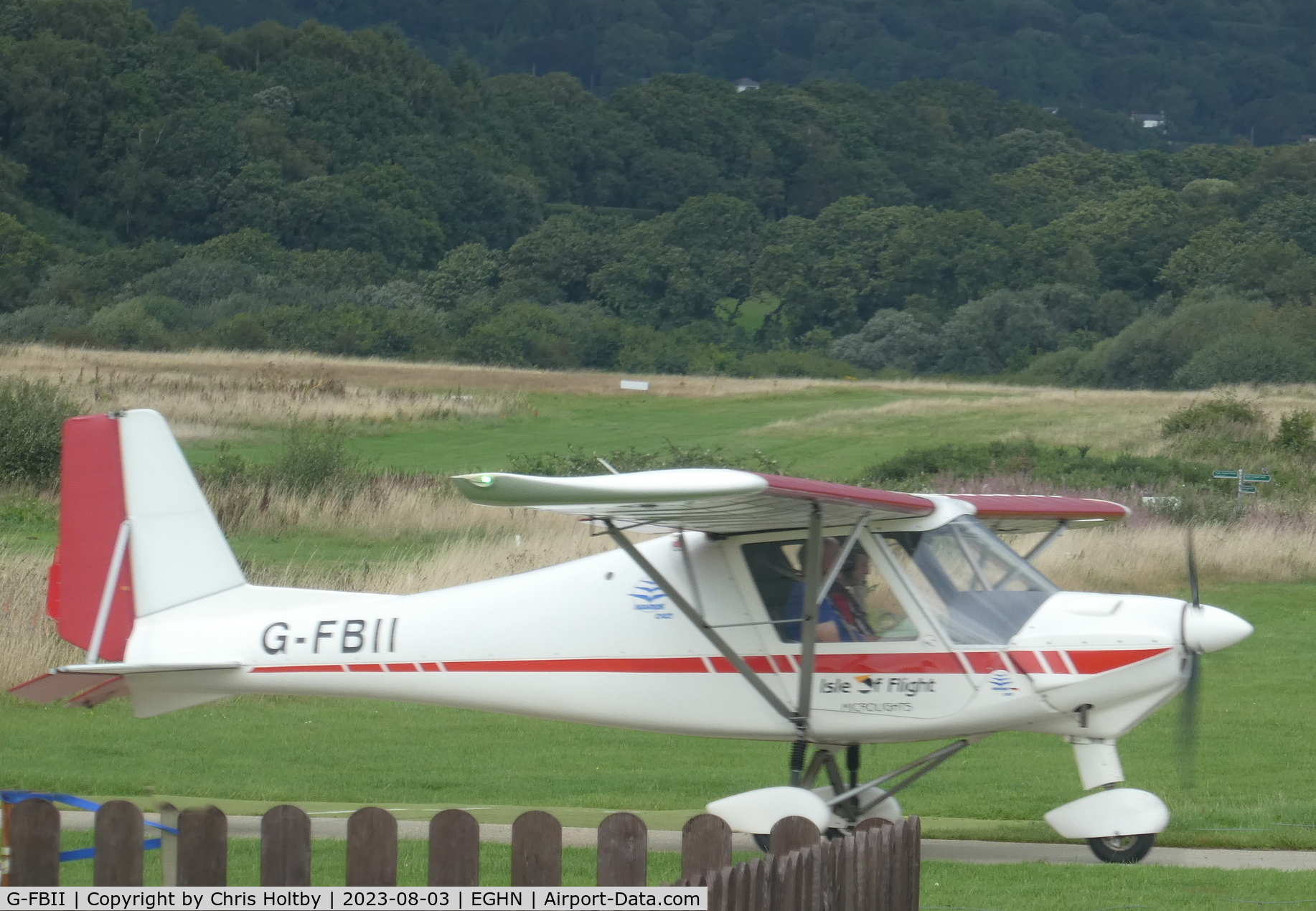 G-FBII, 2003 Comco Ikarus C42 FB100 C/N 0310-6574, Landed at Sandown Airport (EGHN) Isle of Wight