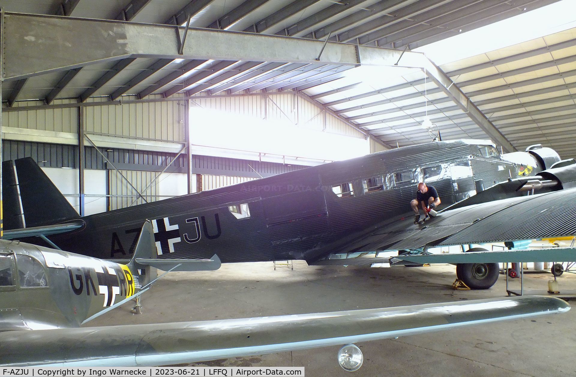 F-AZJU, 1952 Junkers (CASA) 352L (Ju-52) C/N 103, CASA 352L (Junkers Ju 52/3m) at the Musee Volant Salis/Aero Vintage Academy, Cerny