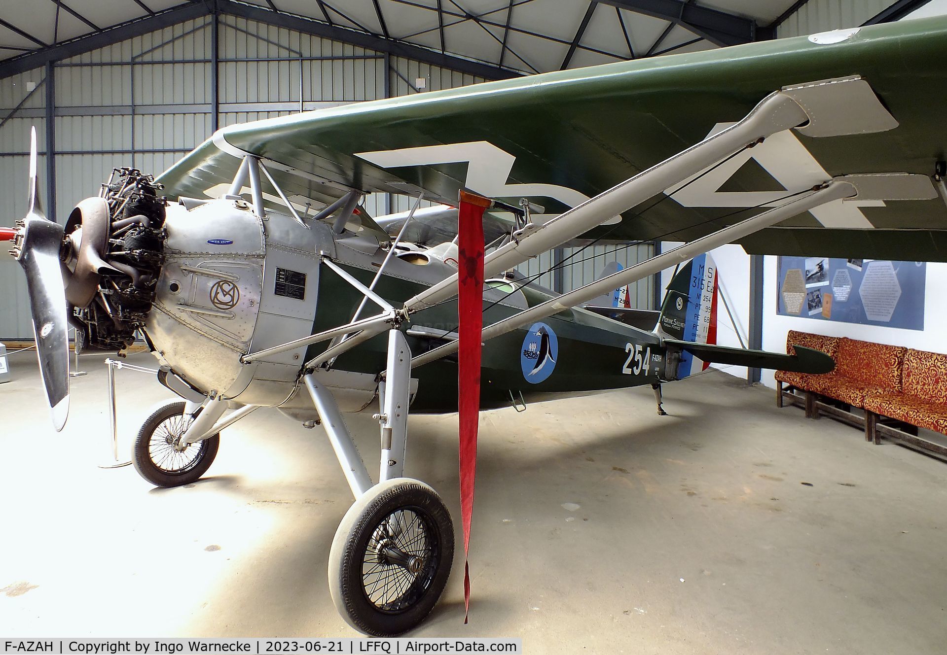 F-AZAH, Morane-Saulnier MS-315 C/N 254, Morane-Saulnier MS.315 at the Musee Volant Salis/Aero Vintage Academy, Cerny