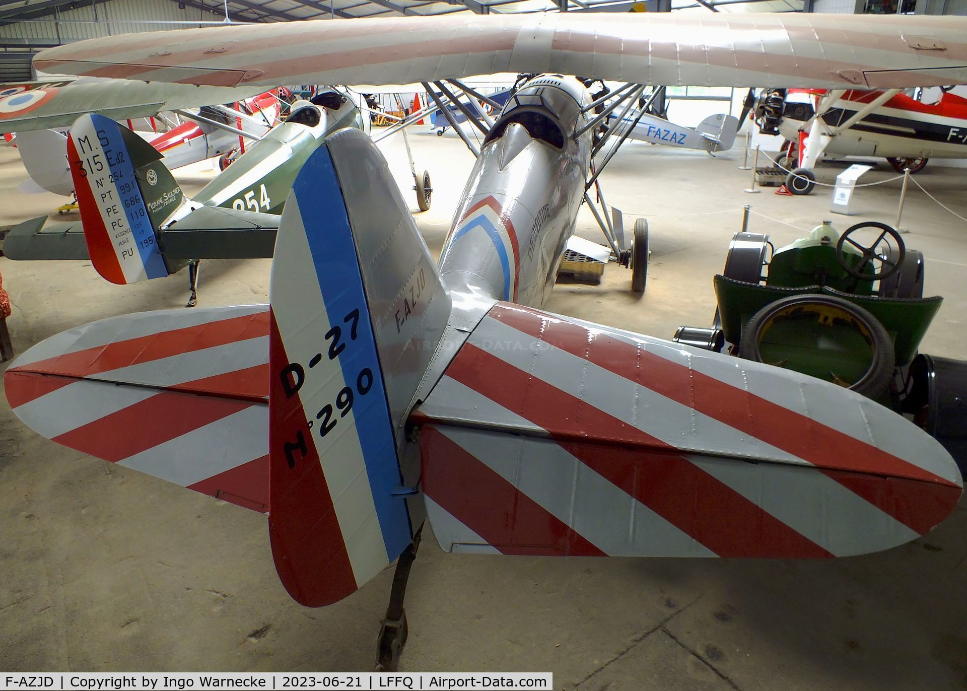 F-AZJD, Dewoitine D.27-SA C/N SA-290, Dewoitine D.27-SA at the Musee Volant Salis/Aero Vintage Academy, Cerny