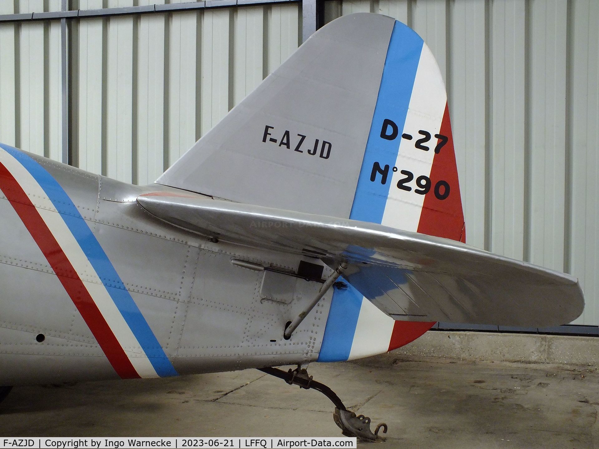 F-AZJD, Dewoitine D.27-SA C/N SA-290, Dewoitine D.27-SA at the Musee Volant Salis/Aero Vintage Academy, Cerny