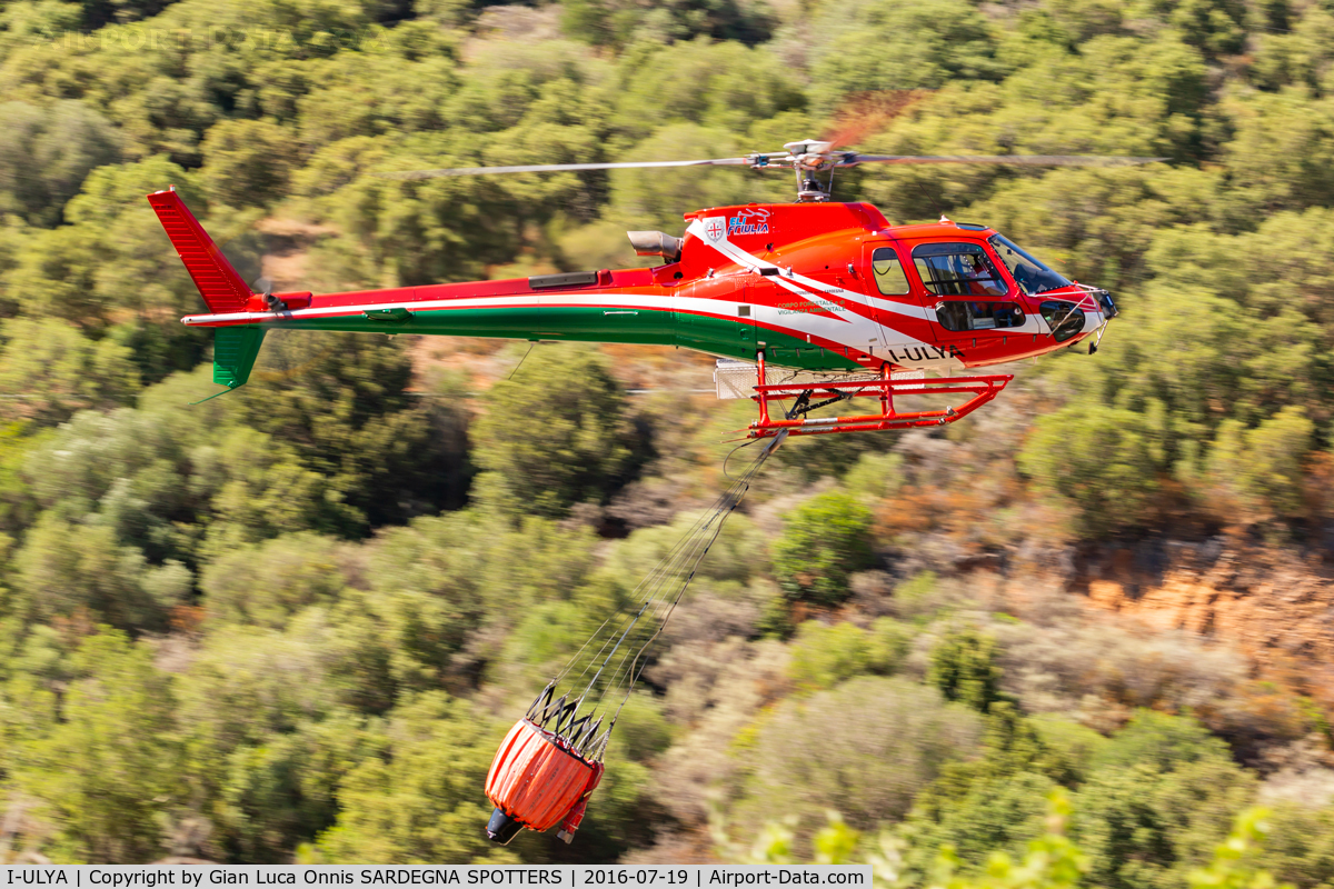 I-ULYA, Eurocopter AS-350B-3 Ecureuil Ecureuil C/N 7354, Missione Antincendio