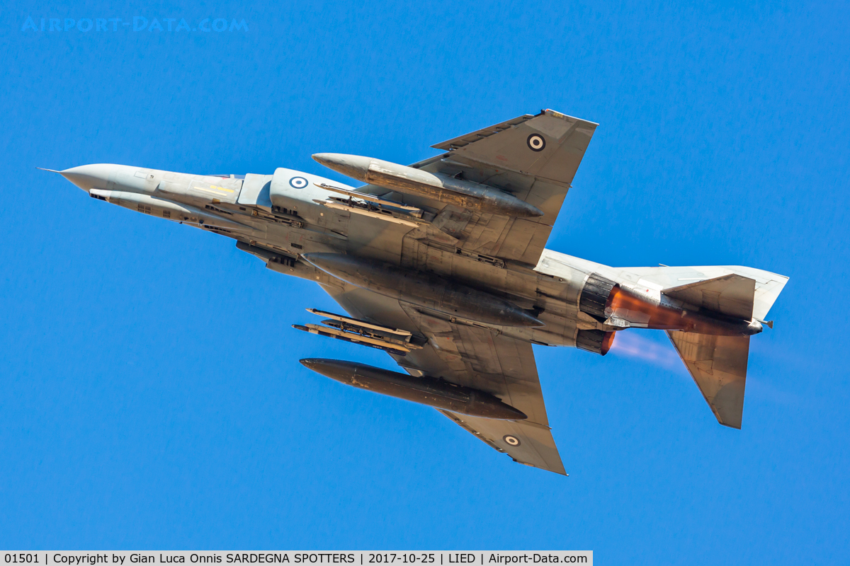 01501, 1974 McDonnell Douglas F-4E AUP Phantom II C/N 4443, Take Off