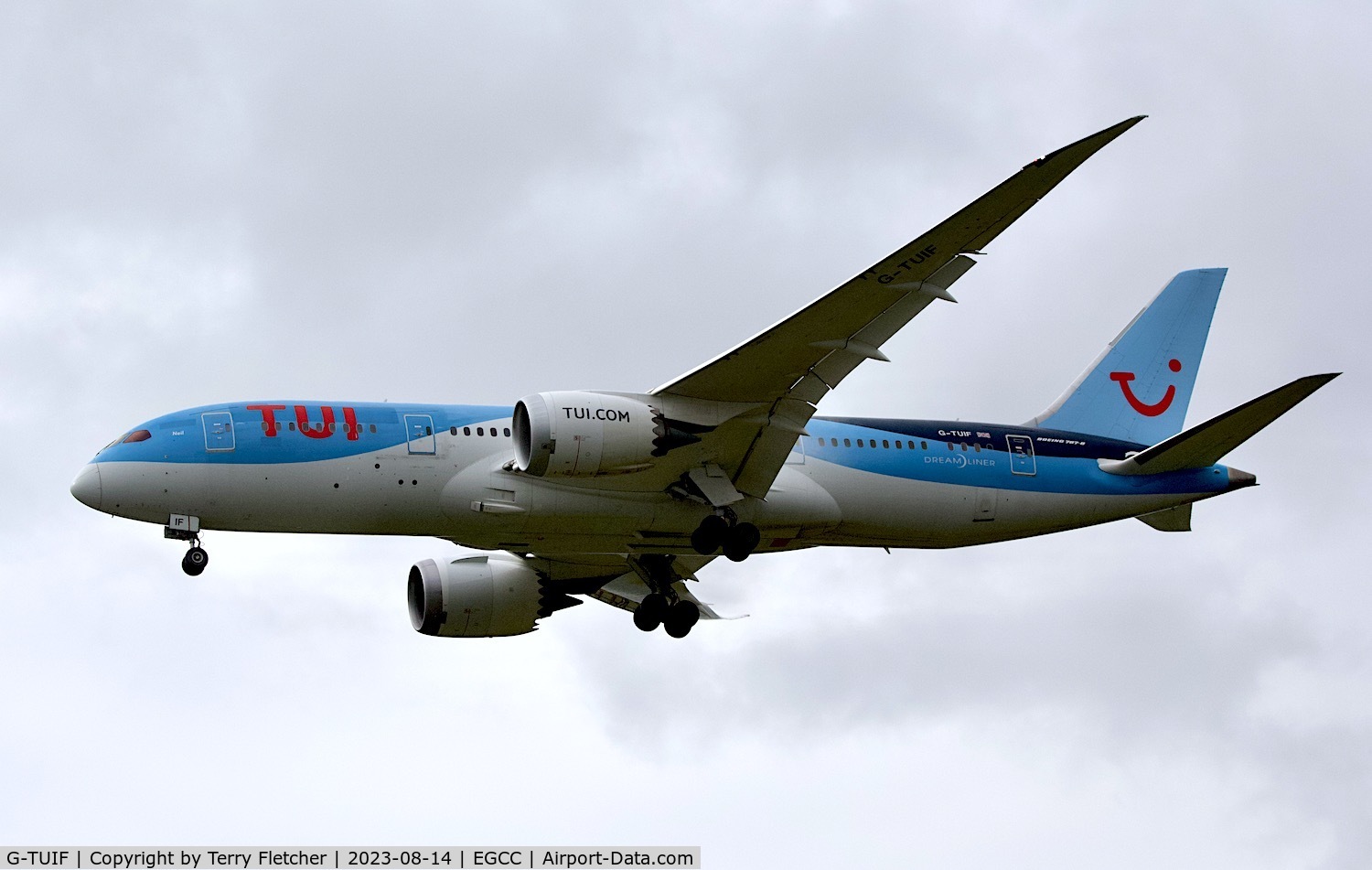 G-TUIF, 2014 Boeing 787-8 Dreamliner C/N 36428, At Manchester Airport
