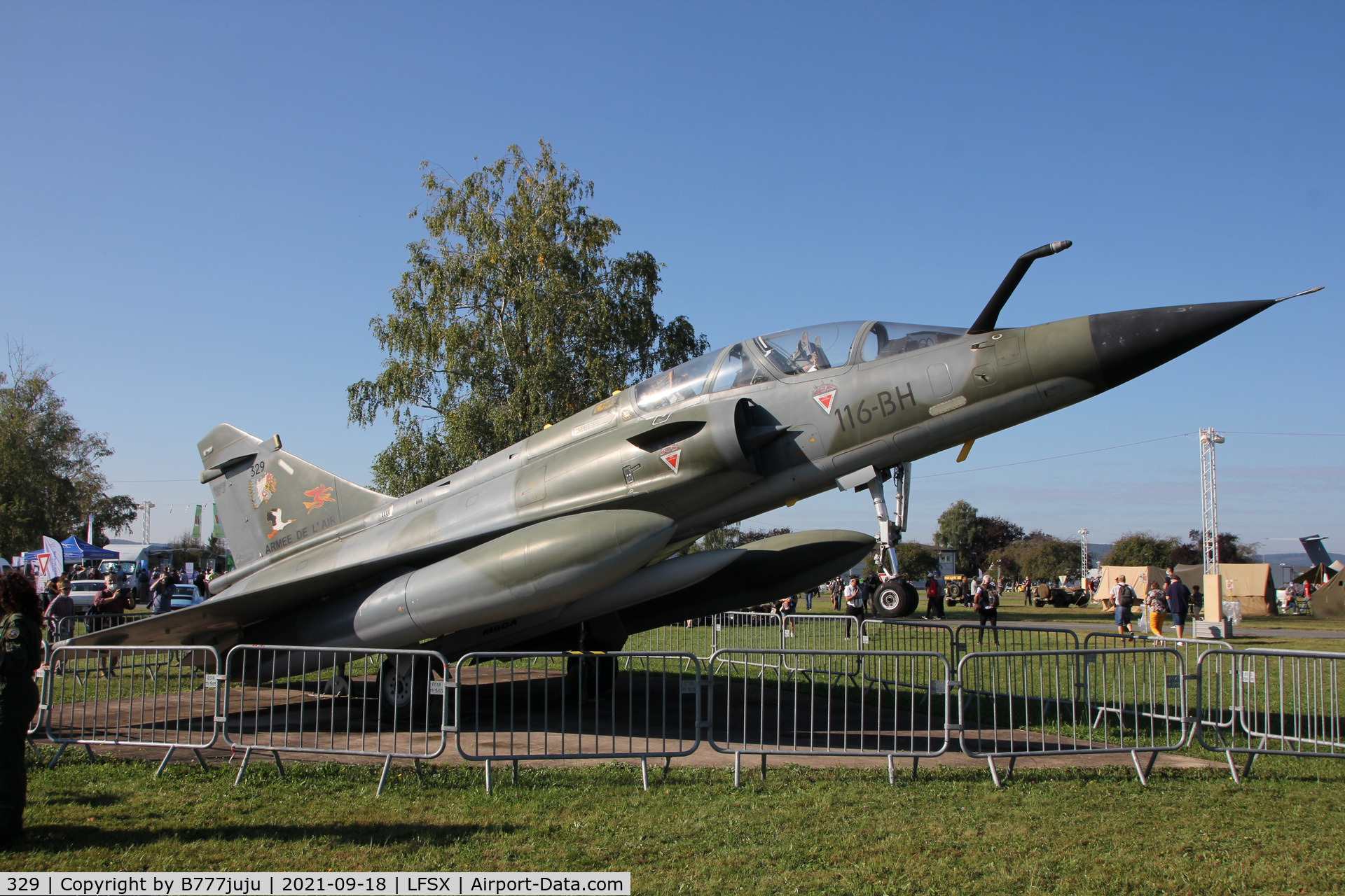 329, 1988 Dassault Mirage 2000N C/N 243, during Luxeuil Air Show 2021
