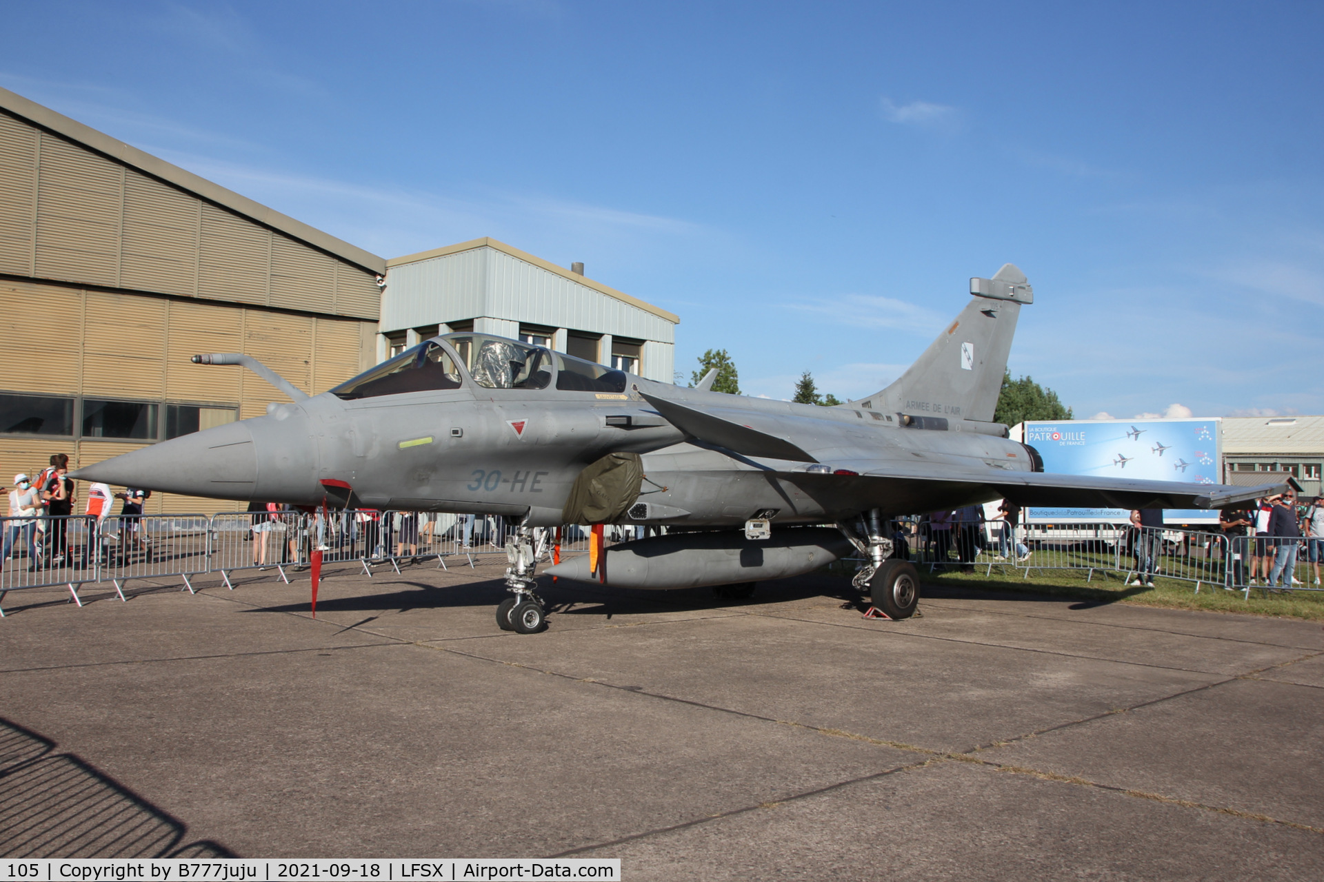 105, 2000 Dassault Rafale C C/N 105, during Luxeuil Air Show 2021