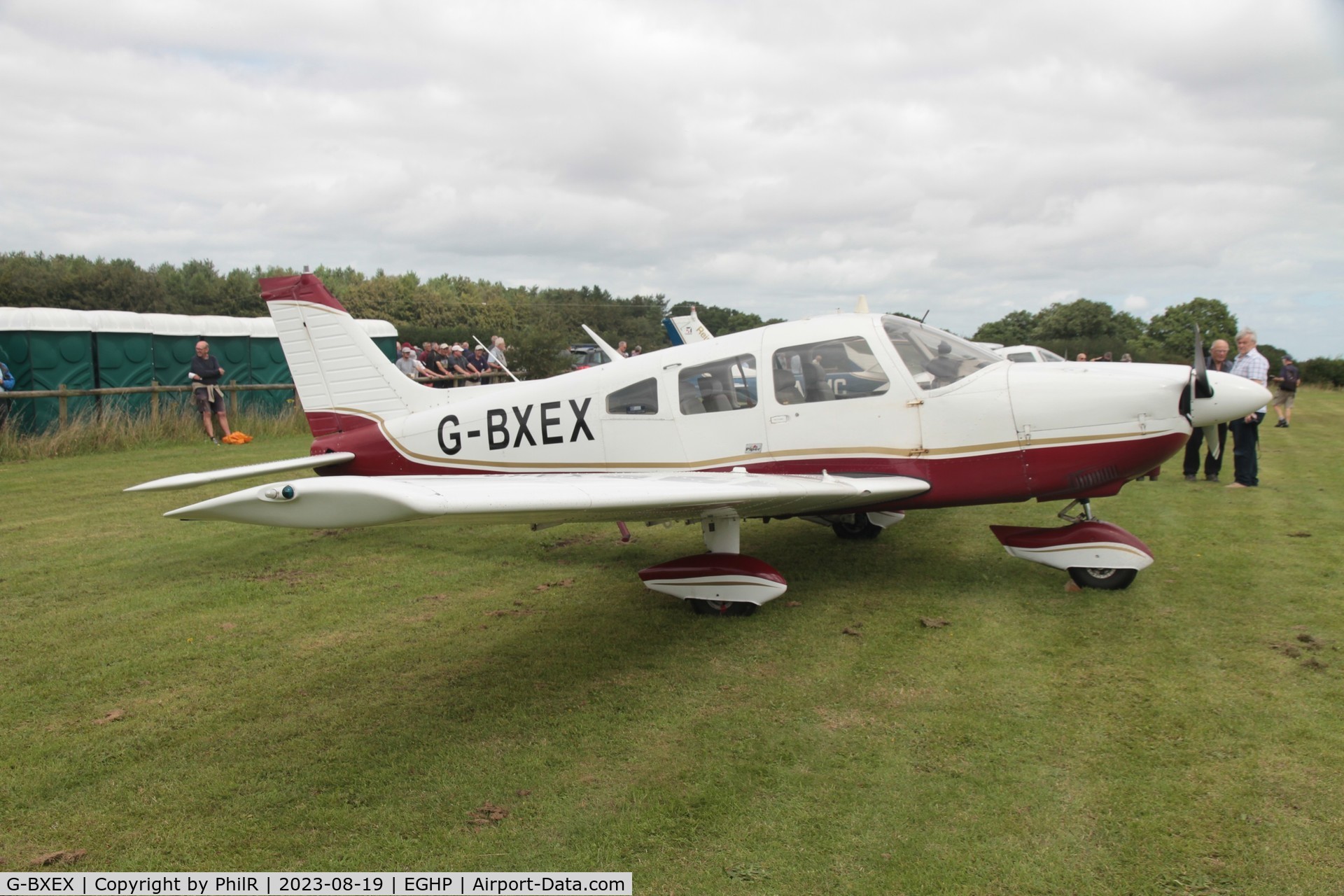 G-BXEX, 1977 Piper PA-28-181 Cherokee Archer II C/N 28-7790463, G-BXEX 1977 Piper PA-28-181 Cherokee Archer ll LAA Rally Popham